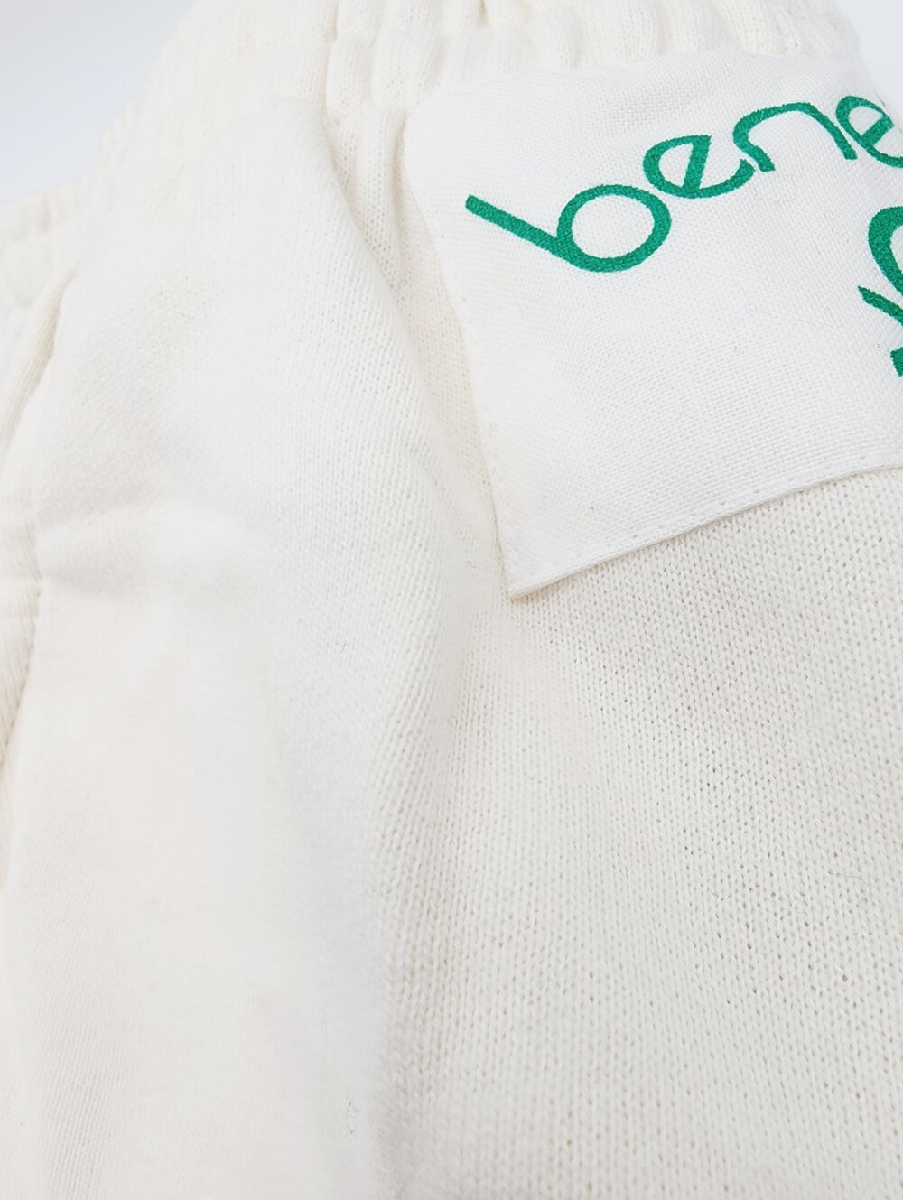 United Colors of Benetton Off White Cotton Sweatpants Italy Size XS NEW - Picture 13 of 15